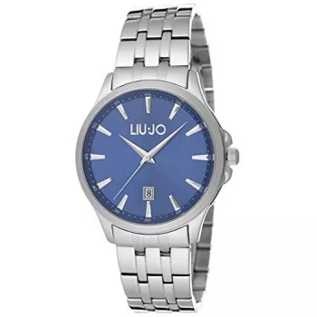 LIU JO MAN TLJ1081 Reloj analógico de cuarzo 40mm esfera azul correa de malla plateada