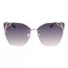 LIU JO Gafas de sol de mujer aviador LJ150S6213714 montura dorada cristales marrón degradado 62mm