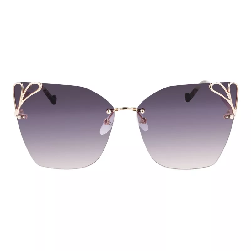 LIU JO Gafas de sol de mujer aviador LJ150S6213714 montura dorada cristales marrón degradado 62mm