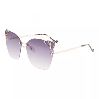 LIU JO Gafas de sol de mujer aviador LJ150S6213714 montura dorada cristales marrón degradado 62mm