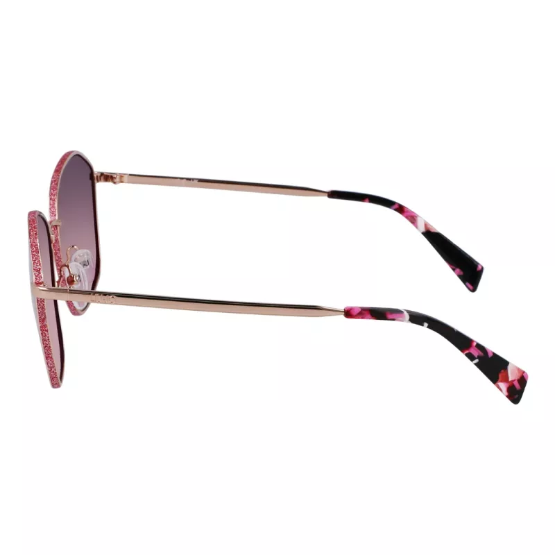 LIU JO Gafas de sol para mujer mariposa ojo de gato habana marrón degradado UV400