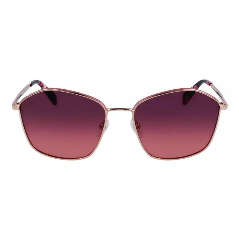 LIU JO Gafas de sol para mujer mariposa ojo de gato habana marrón degradado UV400