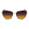 LIU JO Gafas de sol mujer Butterfly LJ159S5816716 - Montura de acetato Havana marrón con lentes de policarbonato degradadas marrones, ancho de lente 58 mm, 100 % protección UV400