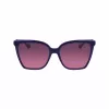 Gafas de sol de mujer LIU JO estilo ojo de gato LJ773S-500 - montura de acetato negra con lentes grises degradadas - 57 mm