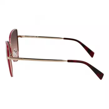 LIU JO Gafas de sol para mujer LJ159S5816770 mariposa ojo de gato habana marrón degradado 58 mm