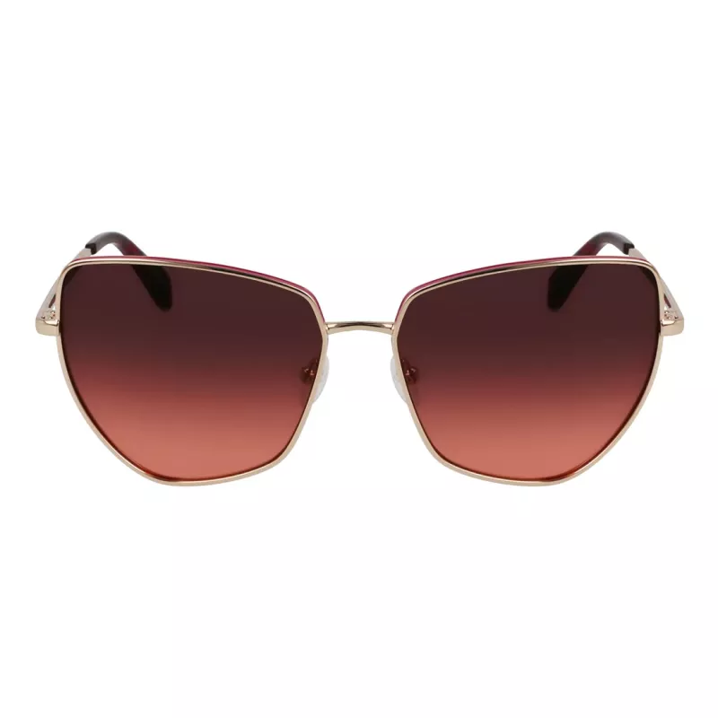 LIU JO Gafas de sol para mujer LJ159S5816770 mariposa ojo de gato habana marrón degradado 58 mm
