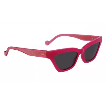 LIU JO Gafas de sol de mujer LJ781S-525 Butterfly Havana acetato lente degradada marrón 55 mm