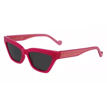 LIU JO Gafas de sol de mujer LJ781S-525 Butterfly Havana acetato lente degradada marrón 55 mm