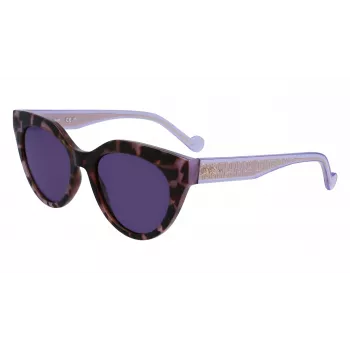 LIU JO mujer LJ782S-516 gafas de sol Cat-Eye - Pink Havana, degradado marrón, 53 mm