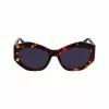 LIU JO gafas de sol cuadradas de mujer LJ786S-244, montura havana, lentes marrones degradadas, 54 mm