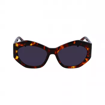 LIU JO gafas de sol cuadradas de mujer LJ786S-244, montura havana, lentes marrones degradadas, 54 mm