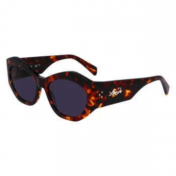 LIU JO gafas de sol cuadradas de mujer LJ786S-244, montura havana, lentes marrones degradadas, 54 mm