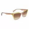 LIU JO Gafas de sol de mujer LJ796S-279 Cat Eye Havana marrón degradado 58 mm