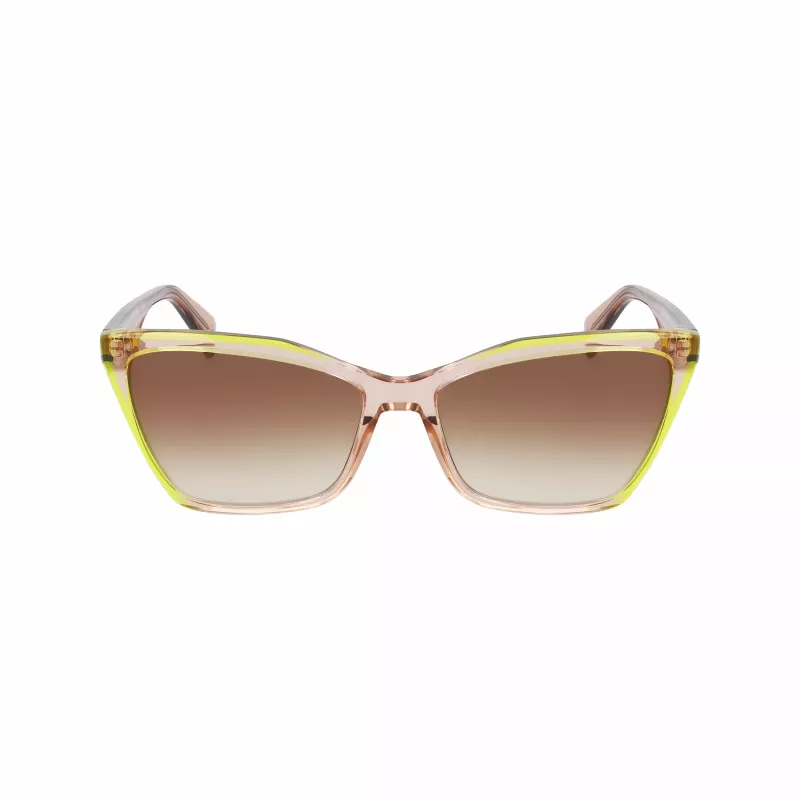 LIU JO Gafas de sol de mujer LJ796S-279 Cat Eye Havana marrón degradado 58 mm