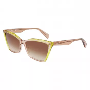 LIU JO Gafas de sol de mujer LJ796S-279 Cat Eye Havana marrón degradado 58 mm