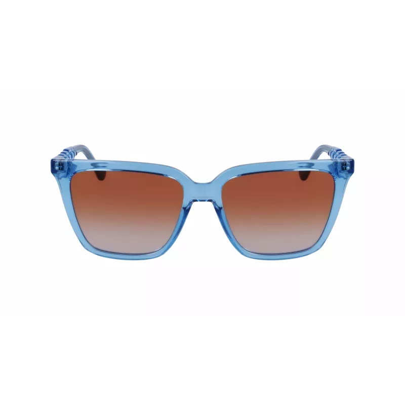 Gafas de sol de mujer LIU JO LJ780S-425 montura de acetato mariposa cuadrada marrón Havana lente degradada 56 mm