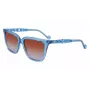 Gafas de sol de mujer LIU JO LJ780S-425 montura de acetato mariposa cuadrada marrón Havana lente degradada 56 mm