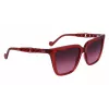 LIU JO Gafas de sol de mujer LJ780S-610 Havana Mariposa/Ojo de gato 56mm