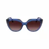 Gafas de sol de mujer LIU JO LJ783S-416 montura ojo de gato azul lentes grises degradadas 55mm