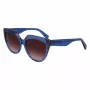 Gafas de sol de mujer LIU JO LJ783S-416 montura ojo de gato azul lentes grises degradadas 55mm