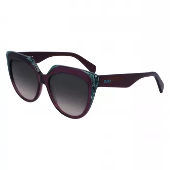 LIU JO Gafas de sol de mujer LJ783S-513 Havana marrón mariposa acetato 55 mm