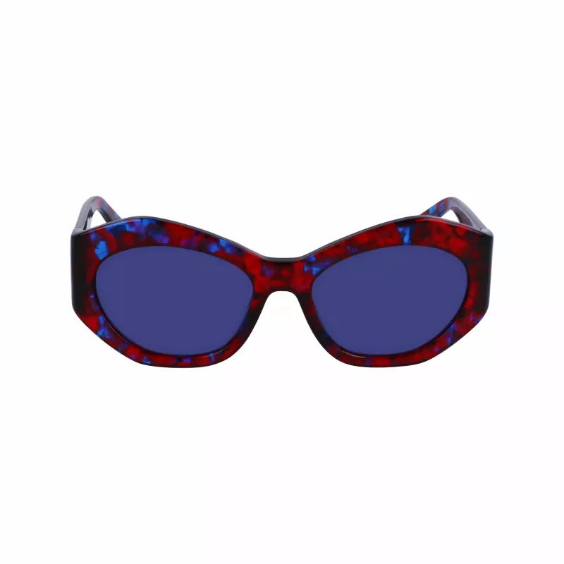 Gafas de sol de mujer LIU JO LJ786S-665 montura de metal estilo mariposa oro rosa lentes marrones degradadas 54mm