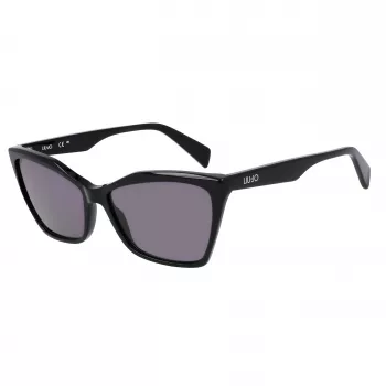 LIU JO Gafas de sol para mujer LJ796S-001 montura de acetato mariposa/cat-eye lentes grises 58 mm