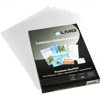 LMG Signaltechnologie 25 fundas de laminar brillantes para A3, 125 micras
