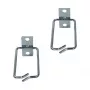 LogiLink Brida de gestión de cables de 19 pulgadas 40 x 80 mm, acero, 2 uds.