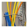 LogiLink anillo de gestión de cables para rack de 19 pulgadas 140 x 100 mm, entrada lateral de cables, negro