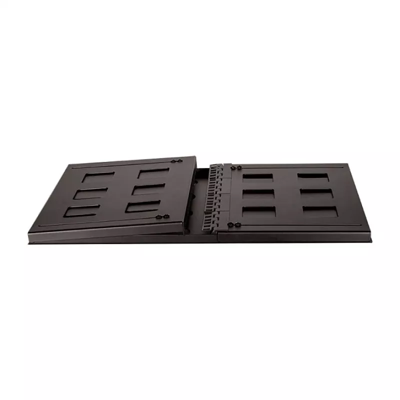 Logilink Caja de pared de 19 pulgadas, 8U, negra, marco abierto