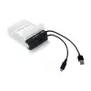 LogiLink caja protectora para 2 discos duros/SSD de 2.5 pulgadas, blanca