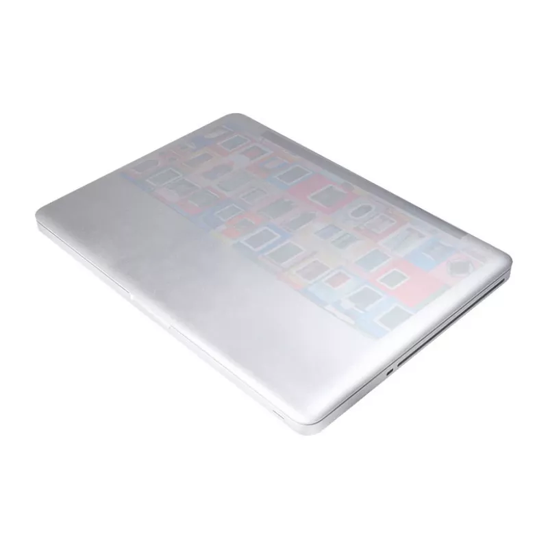 LogiLink Alfombrilla 3 en 1 para Portátil con Paño de Limpieza, Protector de Pantalla, Microfibra, Antideslizante, Gris, 350 x 220 mm, 2 mm