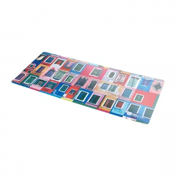 LogiLink Alfombrilla 3 en 1 para Portátil con Paño de Limpieza, Protector de Pantalla, Microfibra, Antideslizante, Gris, 350 x 220 mm, 2 mm