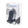 Logilink Cargador de mesa inalámbrico 4 en 1, base de carga Qi 15W (PA0292)