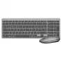 LogiLink ID0215 Set de teclado y ratón inalámbricos Bluetooth Dual-Mode, gris/antracita