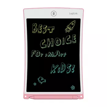 LogiLink Tableta de escritura LCD 8,5 pulgadas multicolor rosa AA0180
