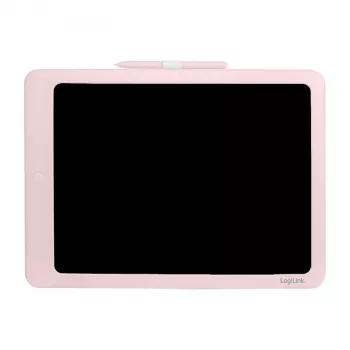 LogiLink AA0182 Tableta de escritura LCD, 14 pulgadas, Rosa, Pizarra reutilizable multicolor