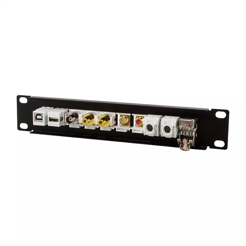 LogiLink ACT108 Panel de parcheo Keystone de 10 puertos, rack de 10