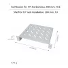 Logilink ACT111 Bandeja para armario de 200 mm 1U Gris Nivel de rack