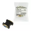 LogiLink AD0001 Adaptador DVI-I a VGA, conector macho DVI-I a conector hembra HD15, 1080p, Negro