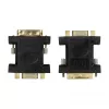 LogiLink AD0001 Adaptador DVI-I a VGA, conector macho DVI-I a conector hembra HD15, 1080p, Negro