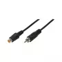 LogiLink Cable de extensión de audio RCA macho a RCA hembra, 10 m, negro