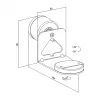 LogiLink BP0207W soporte de pared para altavoces para Sonos Era 100 y Era 300, blanco, máx. 5 kg