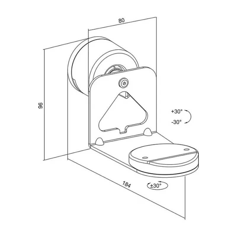 LogiLink BP0207W soporte de pared para altavoces para Sonos Era 100 y Era 300, blanco, máx. 5 kg