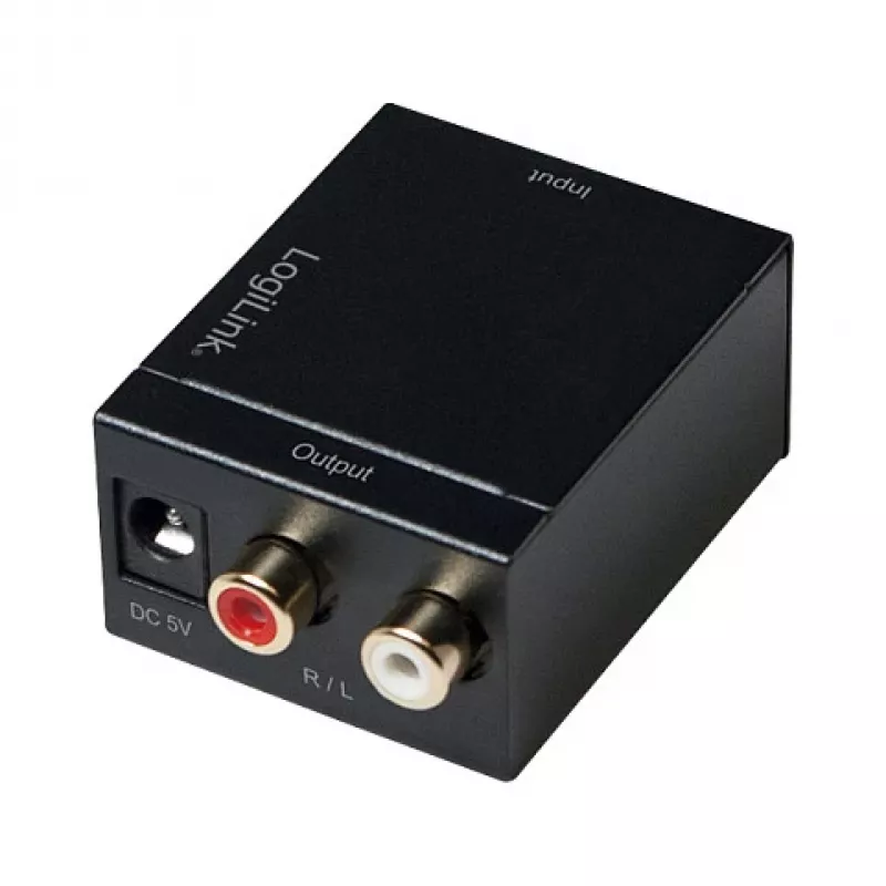 LogiLink CA0100 convertidor de audio digital-analógico (SPDIF/coaxial a RCA estéreo)