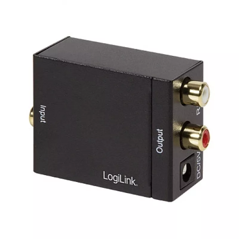 LogiLink CA0100 convertidor de audio digital-analógico (SPDIF/coaxial a RCA estéreo)