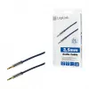 LogiLink CA10030 Cable de audio jack 3,5 mm TRS, conector metálico, azul, 0,3 m