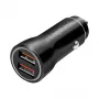 LogiLink PA0285 cargador USB para coche de 2 puertos 10,5 W, con LED, negro