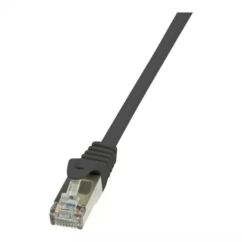 LogiLink Cable de red Cat.5e F/UTP, 0,25 m, negro